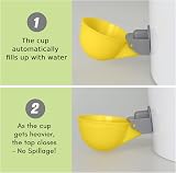 Whimsii 4pk Automatic Chicken Water Cups Anti-Leak Float Valve Poultry Drinker view 3