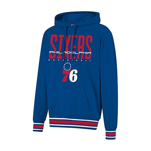 Ultra Game NBA Official Men’s Soft Fleece Hoodie Pullover Sweatshirt - Unisex, Philadelphia 76ers, Team Color, XX-Large