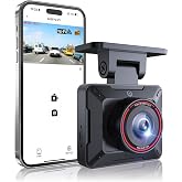 AKEEYO P1 Mini Dash Cam &ndash; Super Compact Front Dash Camera for Cars, 1080P Full HD, Easy App Control, Clear Night Vision, Loop Recording &amp; 24H Parking Mode, G-Sensor, No Card Included