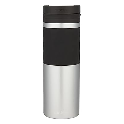 Contigo TWISTSEAL Glaze Vacuum-Insulated Stainless Steel Travel Mug with Ceramic Coating, 16 oz., Silver