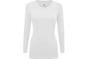 Natural Uniforms Women's Under Scrub Tee V-Neck Long Sleeve T-Shirt