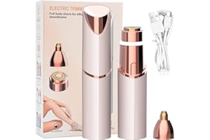 UNEFCYC Eyebrow Hair Remover - 2 in1 Rechargeable Electric Eyebrow Trimmer for Women Facial Hair Removal and Eyebrow Shaver,Face Lips Body Painless Facial Razor