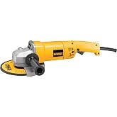 DEWALT Angle Grinder, 7 in., 13 Amp, 8,000 RPM, High Power-to-Weight, Heavy Duty Electric Grinder Tool, Corded (DW840)