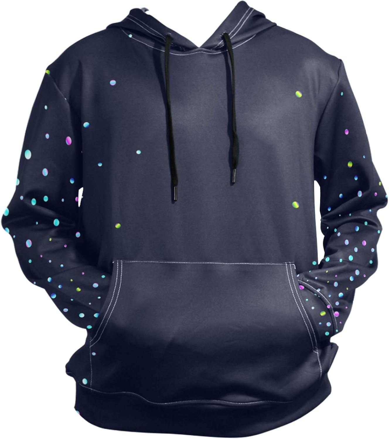 Amazon.com: YUEND Falling Multicolored Confetti Shiny Abstract Graphic Print with Pocket Long 
