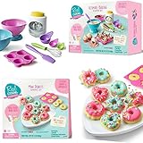 Real Cooking Ultimate Real Baking Starter Kit Set & Mini Donuts Baking Set For Kids Girl Play Pretend Fun Learning Activity Bundle