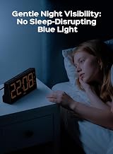 GOLOZA Digital Alarm Clock with 4 Brightness Levels Dual Alarms USB Port 12/24H view 8