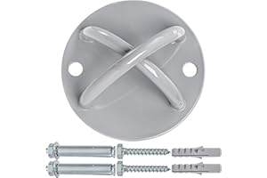 Faswin Wall Mount Bracket for Suspension Straps, Ceiling Anchor X Mount for Olympic Rings, Body Weight Strength Training Syst