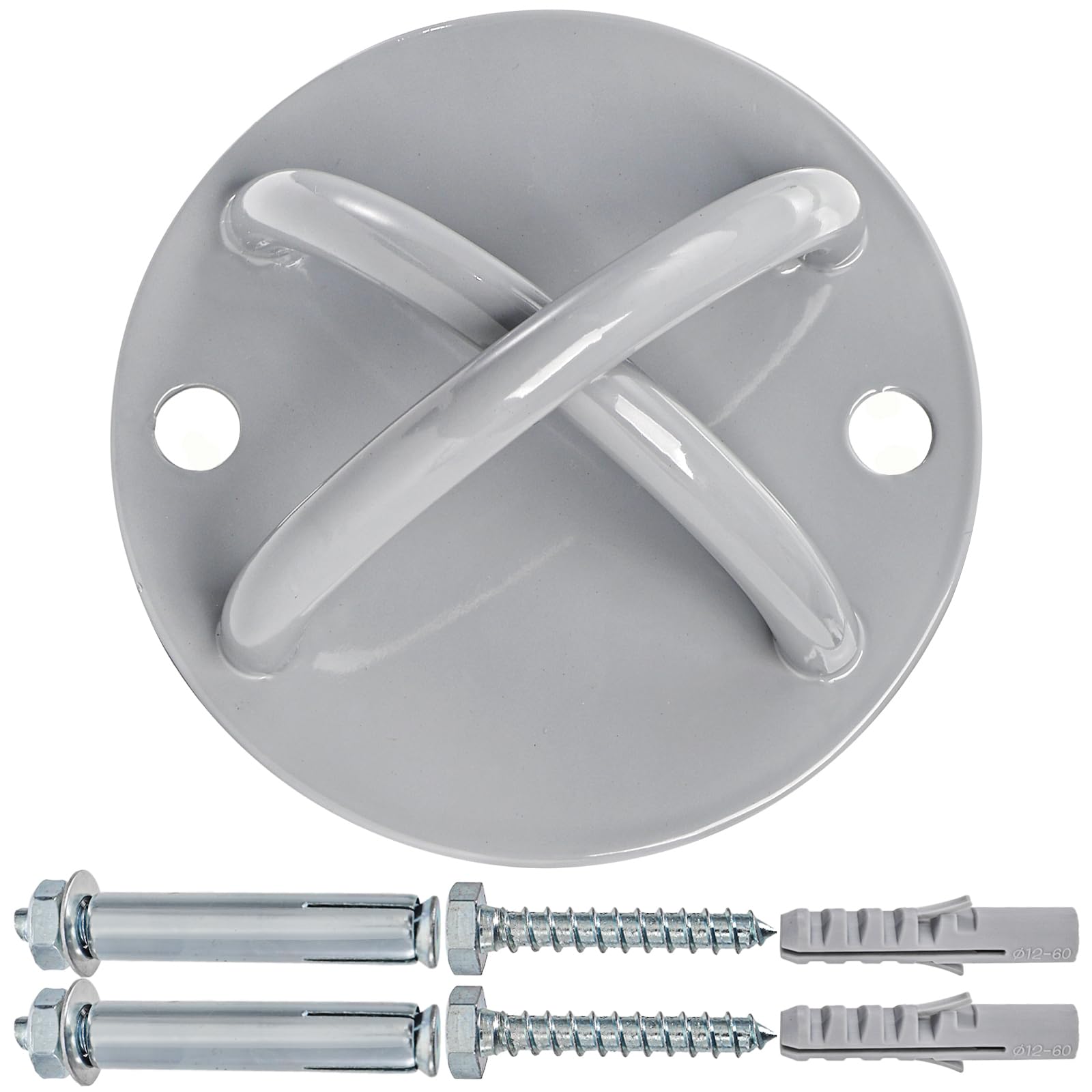 Tebery Wall Mount Bracket For Suspension Straps. Wall and Ceiling Mount for Suspension Straps, Olympic Rings, Body Weight Strength Training Systems, Yoga Swings & Boxing Equipment