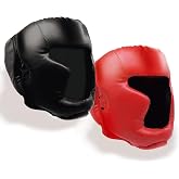 2 Pack Boxing Headgear for Men and Women, Adjustable Sparring Head Guards | Padded Adjustable Head Guards for Boxing, MMA, Kickboxing, Muay Thai and Taekwondo Sparring, Training and Protection.