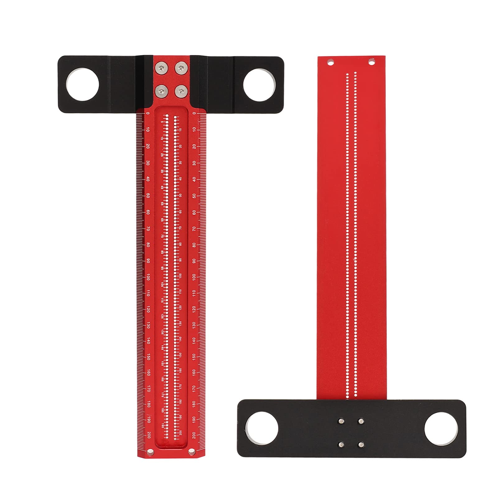 T Square Clear Scale T Ruler Drafting Ruler Carpenter Square for Carpenter Work, Layout and Measuring Tools