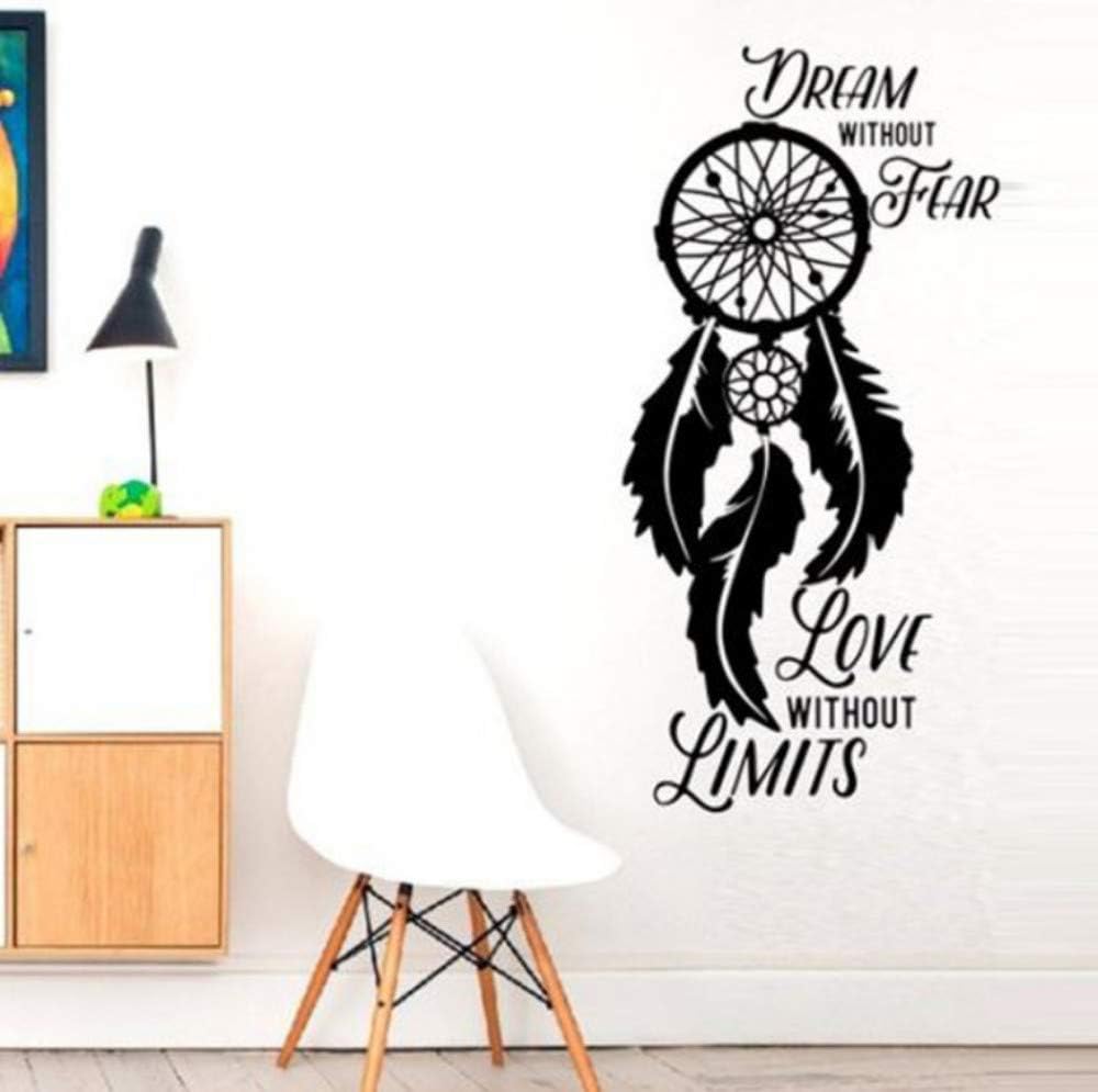 FCSJYXWJ Sueño sin Miedo Patrón de Moda Pegatinas de Pared para Sala de