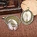 Bezel Pendant Trays Oval Cabochon Settings Trays Pendant Blanks For Jewelry Making 10Pcs #9