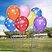 LeeSky 100 Pack 12 Inches Polka Dot Balloons Bright Festive Colors for Party Decoration(Assorted Colors)