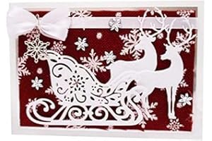 Matrices de découpe en métal en forme de cerf de Noël pour la fabrication de cartes, le scrapbooking, les albums photo, les c