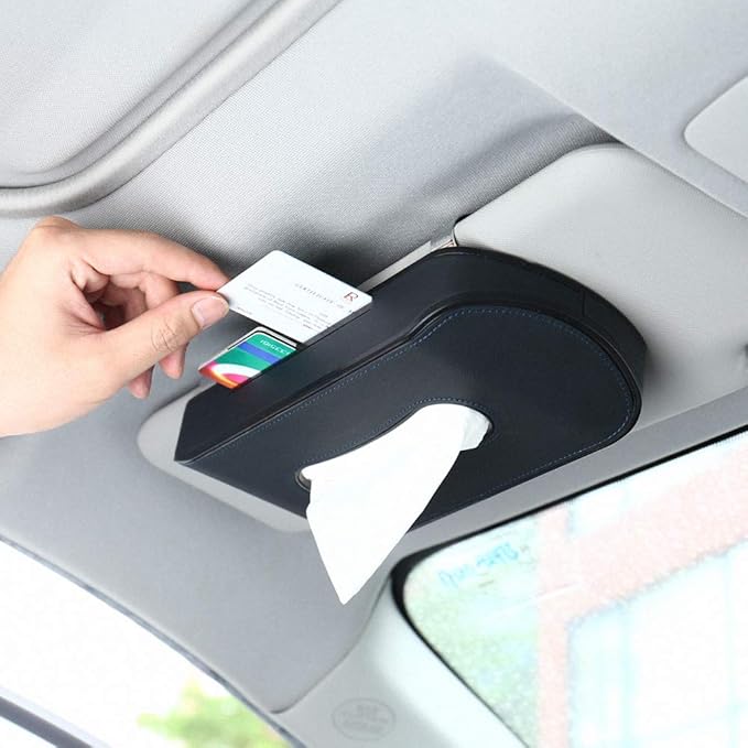 FMS Car Sun Visor Tissue Holder Case Clipping Car Visor, Car Door