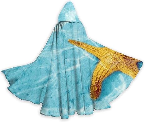 Vestito Da Stella Di Natale.Natale 59 Pollici 150 40 Cm Vestito Da Mantello Di Halloween Per Cavaliere Con Cappuccio E Tunica Per Adulti Con Stella Marina E Acqua Amazon It Sport E Tempo Libero