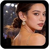 Ximdble Vintage Crystal Square Dangle Earrings Rhinestone Square Drop Earrings Gold Cz Square Stud Earrings Sparkly Cz Double Square Earrings Jewelry for Women