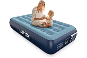 Lavisx Twin Air Mattress with Built in Pump 13" Blow Up Mattress Raised Air Bed, 3 Mins Quick Self Inflatable with Storage Bag for Guest and Home