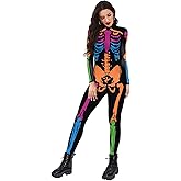 JJEUWE Women's Halloween Costume Cosplay Bodysuit 3D Skinny Stretch Costume