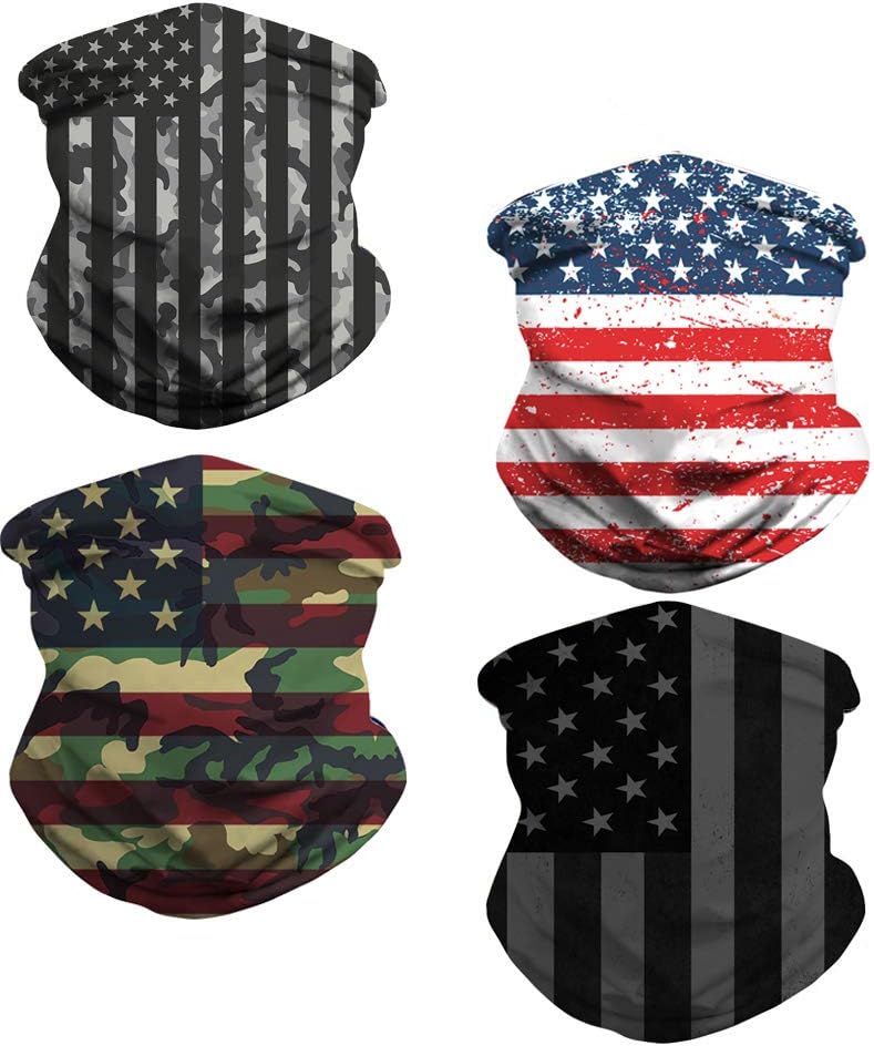 OWIN Face Mask, Unisex Multifunctional Headwear Face Scarf Balaclava Headband Neck Gaiter Reusable Washable Cloth Mask