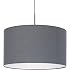TRIO Leuchten Lugano LED Pendelleuchte – 18W, Nickel, Stoffschirm Weiß, Mit Dimmer, 100x150 Cm