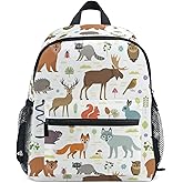 Collection Of Cute Animal Todder Backpack Lightweight Preschool Kindergarten Book Bag Practical and Durable Daycare Bag for Travel,Toys