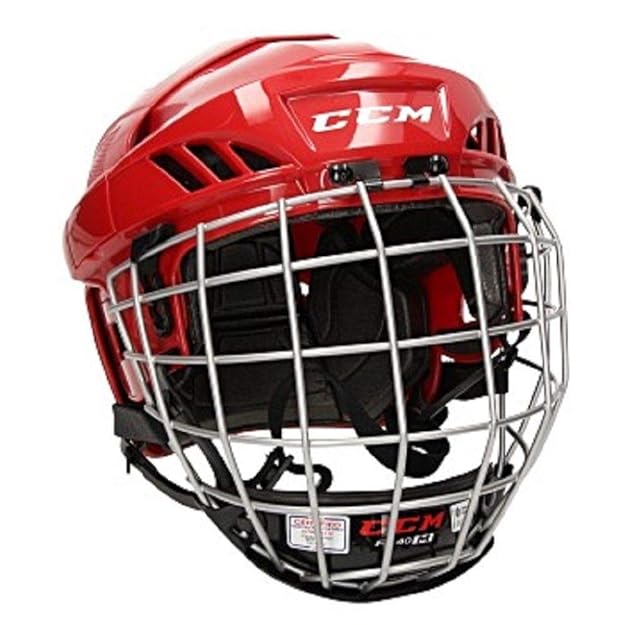 CCM Fitlite 40 Helm Combo Senior, Größe:M;Farbe:rot