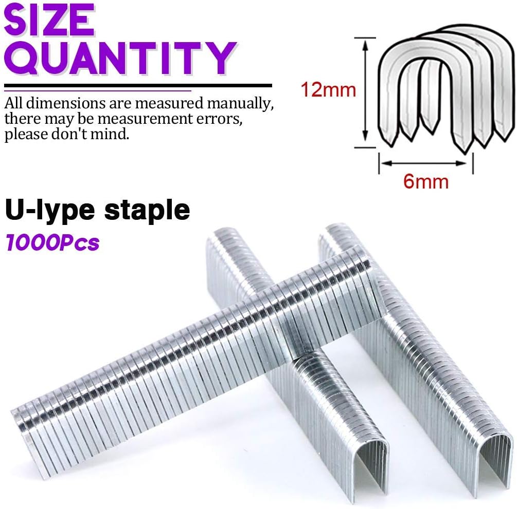 AECCN Heavy Duty Staples Combo Kit 3000Pcs Staples for Staple Gun