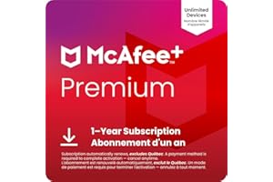 McAfee+ Premium 2026 Ready Unlimited Devices | All-In-One Cybersecurity Software includes Unlimited VPN, Identity Monitoring,