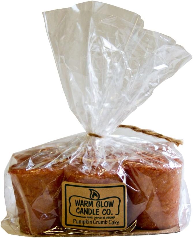 Warm Glow Candle Company Pumpkin Crumb Cake 6 Pack Votive Candles
