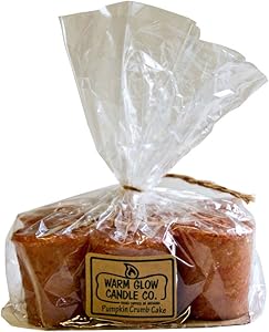 Warm Glow Candle Company Pumpkin Crumb Cake 6 Pack Votive Candles