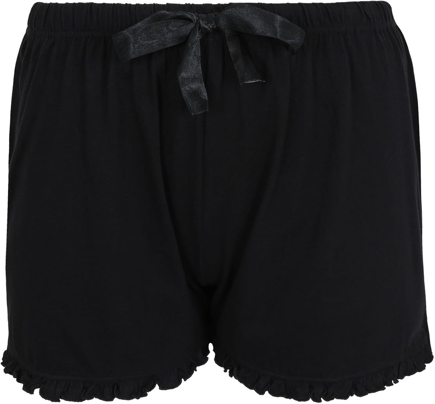 Womens Pyjama Bottom Elasticated Shorts Cotton Lounge Wear Plus Size 16