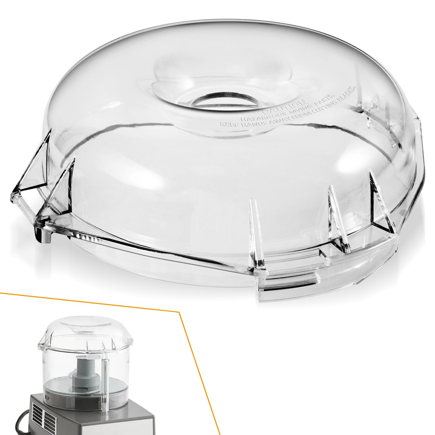 Photo 1 of 106458S Cutter Bowl Lid Repacement Part Fit For Robot Coupe R2, R2 Dice, R2 Ultra, R2B, R2N, R2N CLR, R2N Ultra, R100, R100B, R100B CLR, R101B Food Processors Mixers