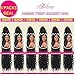 Passion Twist Hair Black Water Wave Crochet Hair 6 Packs Curly Bohemian Hair For Crochet Passion Twists Pre Stretched Crochet Braiding Hair Crochet Braids Synthetic Hair Extension(18inch,1B#)