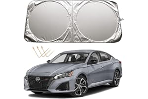 XHRING Windshield Sun Shade for Nissan Altima 2007-2024 Rogue 2008-2024 Sentra 2018-2024 Maxima 1990-2024 Accessories, Car Front Window Sunshade Sun Visor Shield for Rogue Sport