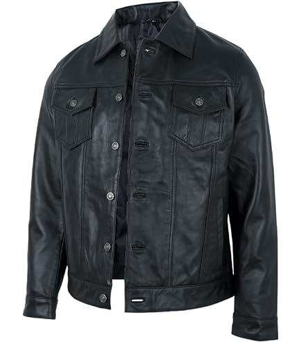 Skylinewears Men Leather Jacket Real Soft Sheep Napa Leather