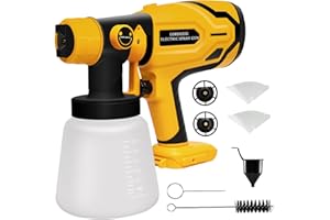 ANDERLAX Cordless Paint Sprayer for DEWALT 20V Max Battery, Paint Sprayers for Home Interior Airless Electric HVLP, for Furniture, Walls, Cabinets, Fences, Doors, etc.(Battery NOT Included)