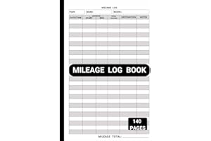 Mileage Log Book: Simple & Efficient Automobile and Truck Mileage Expanse Journal 135 Pages 3510 Entries for Business or Pers