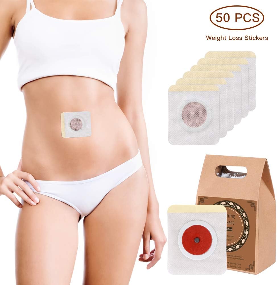 50Pcs Weight Loss Stickers, Shinely Fat Burning Abdominal Fat Away Sticker Magnets,For Beer Belly, Buckets Waist, Waist Abdominal Fat, Quick Slimming (50PC)