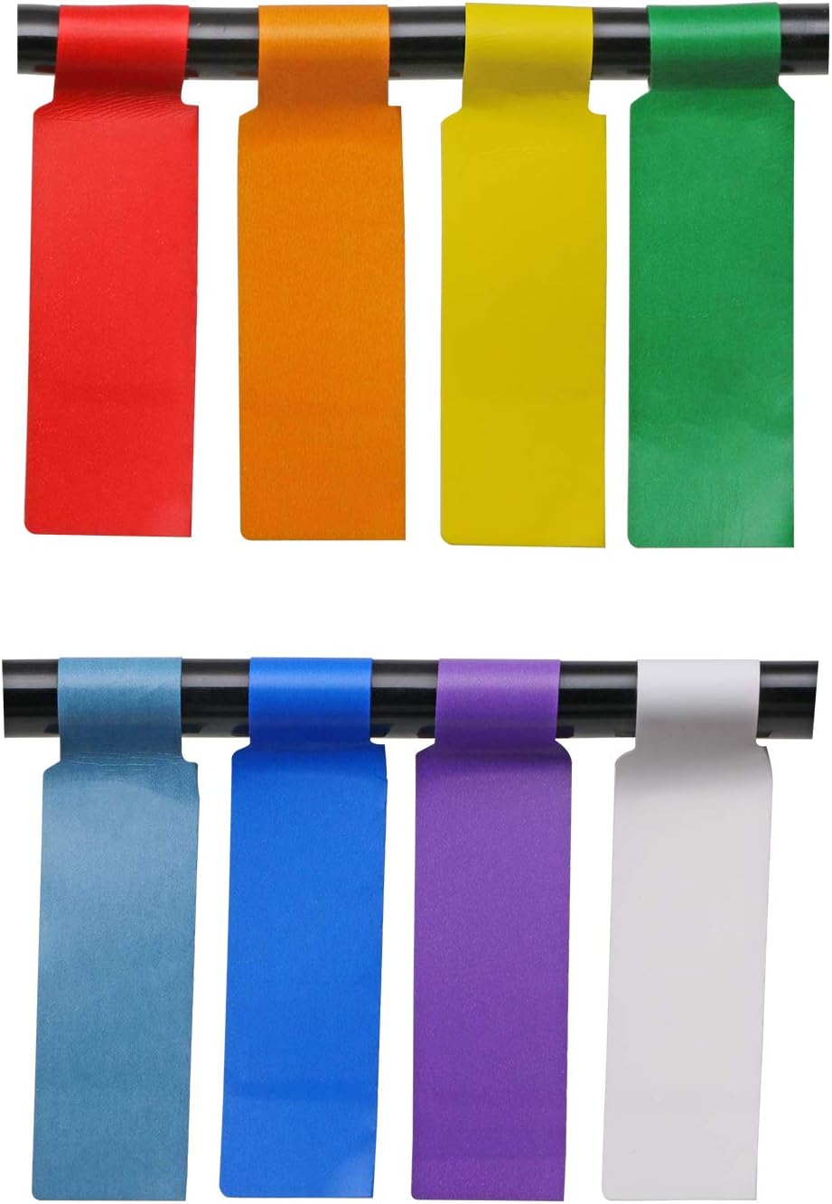 Mini Skater 240 Labels 8 Sheet Colorful Waterproof Cord Labels Tags Write on Stickers Tear Resistant Flexible Works Cord Identification Labels for Laser Printer (8 Sheet (240 Labels)) : Office Products