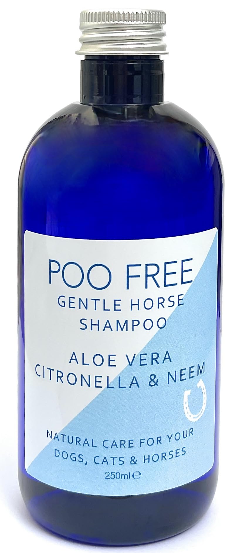 POO FREE Citronella & Neem Equine Shampoo – High-Purity Coat & Skin Wash – 99% Natural & pH Balanced – 250ml