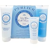 Perlier – Blue Iris Body Care Trio Gift Set, Shower Gel 8.4 oz + Body Cream 8.4 oz + Hand Cream 3.3 oz, Hydrating Formula, Soft and Silky Skin, Floral Scent, Made in Italy, Beauty Gift Set