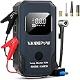 VANXIPOW Z8 4500A Jump Starter with Air Compressor 150PSI (9.0 L Gas/8.0L Diesel), Portable Car Battery Jump Starter Battery Pack with 400 Lm LED Light, 12V Jump Box with Large LED Display, Power Bank