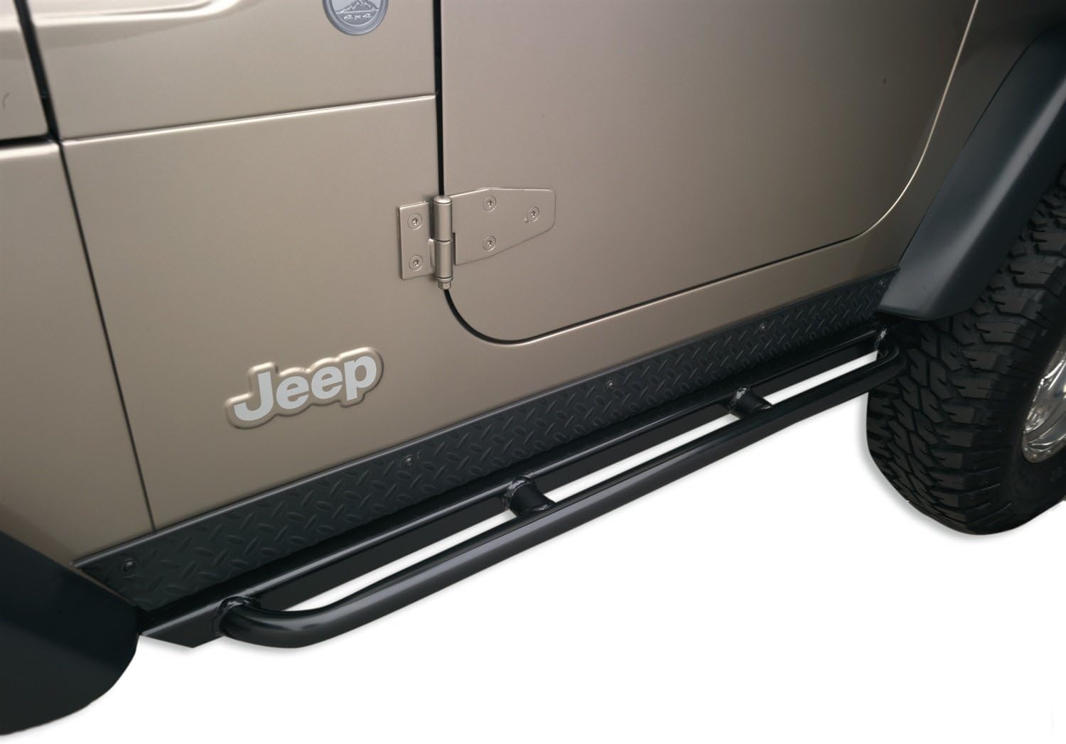 Body Armor 4x4 TJ4121 Black Steel RockCrawler Side Guards for Jeep
