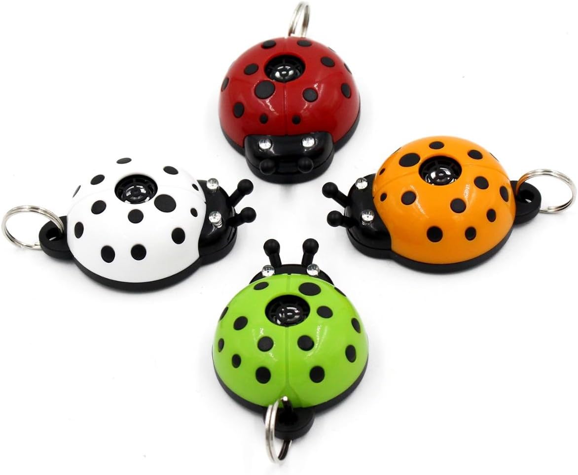Flea & Tick Ultrasonic Repellent Red Ladybug For Dogs And Cats - 10 Month Insect Repellent Attachment - Repels Up To 10 Months, No Odor, 4 Meter Range, Rainproof, Non Toxic, LED Indication