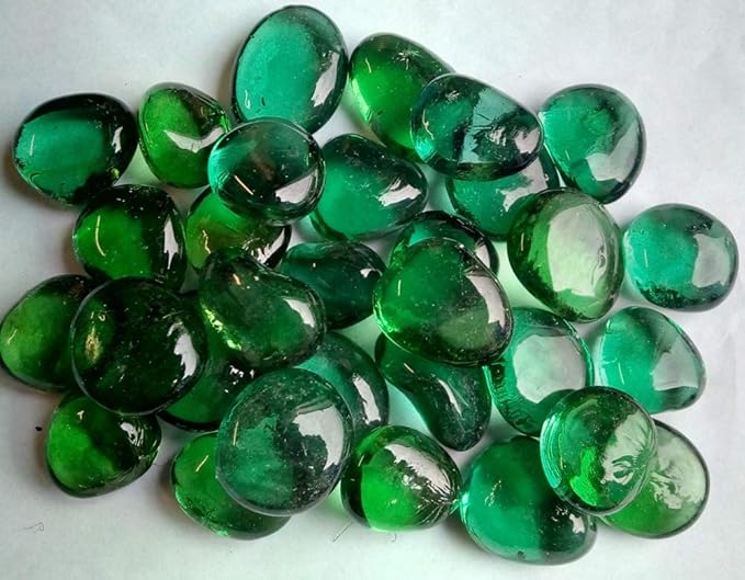 1kg(app 6065) Large Green Glass Stones 3035mm Amazon.co.uk Kitchen