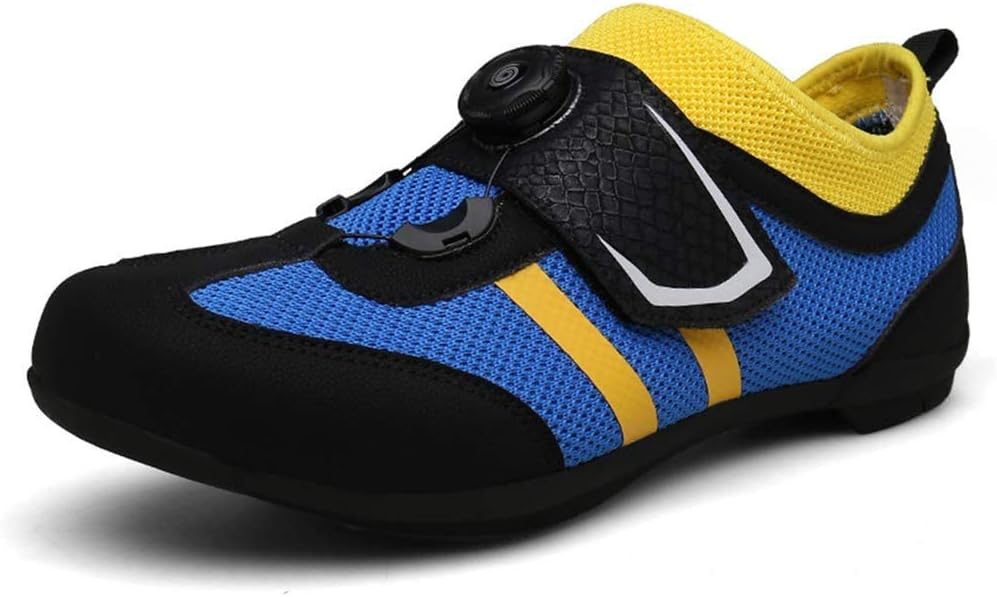 Men's and Women's Road Cycling Shoes, Low-cut Simple Breathable Bicycle Shoes Lightweight Lock-free Riding Shoes Triathlon Athletic Racing Shoes
