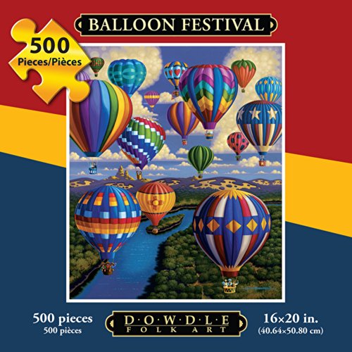 Dowdle Folk Art Balloon Festival Puzzle (500 Piece)