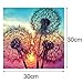 Maxdot 2 Pieces 5D DIY Dandelion Diamond Painting Kits Full Drill Diamond Painting Kit Rhinestone Cross Stitch Supplies Tools, 12 by 12 Inch