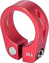 X AUTOHAUX 28.6mm Aluminium Alloy Bike Seat Post Clamp Red view 7